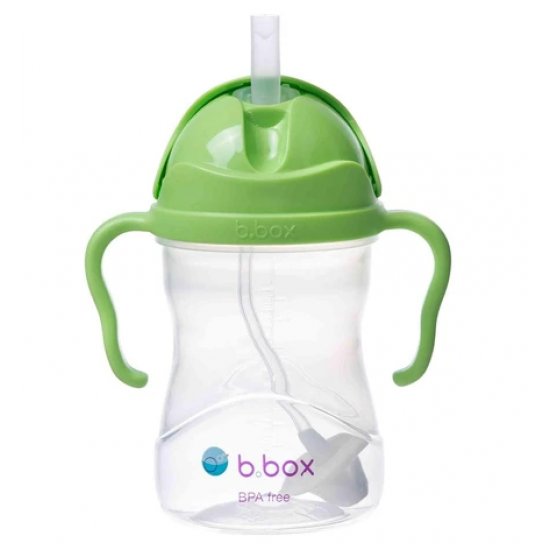 B.Box 澳洲(苹果绿) 宝宝重力吸管杯 防漏婴儿童手柄 学饮训练杯 适用6个月以上宝宝