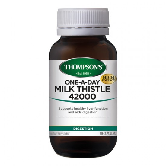 Thompson's 汤普森奶蓟草护肝42000含量60粒 高含量版
