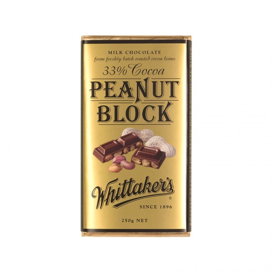 Whittaker's 花生酱丝滑巧克力 33%可可 250g