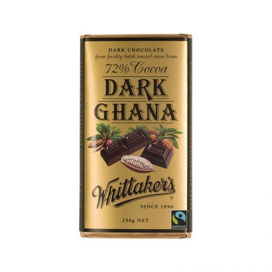Whittaker's 黑加纳巧克力72%可可 250g
